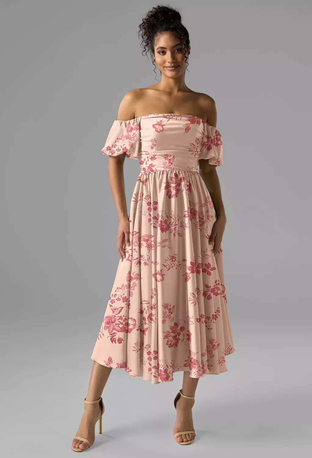 AW Kye Pink Cherry Blossom  Black Tie Wedding Guest Dresses